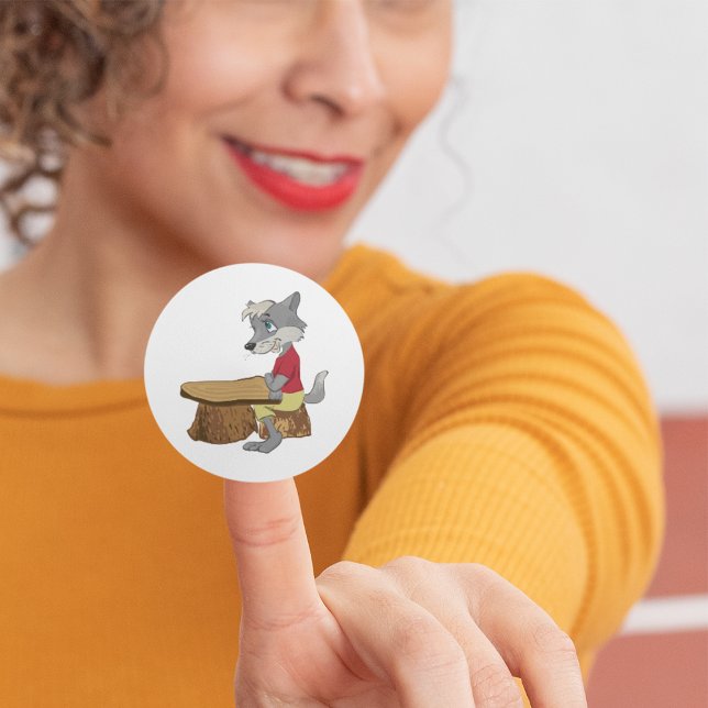 Wolf At A Table Stickers (Creator Uploaded)