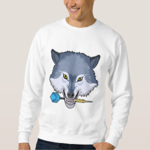 Wolf at Darts with Dart Sweatshirt