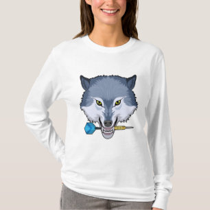 Wolf at Darts with Dart T-Shirt