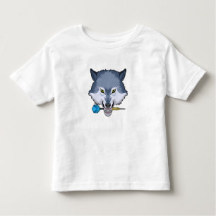 Wolf at Darts with Dart Toddler T-Shirt