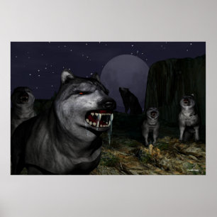 wolf attack poster
