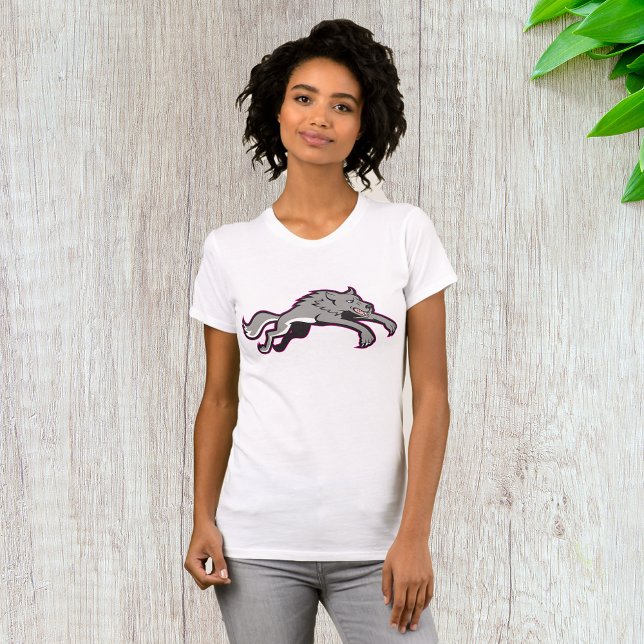 Wolf Attacking Womens T-Shirt (Creator Uploaded)