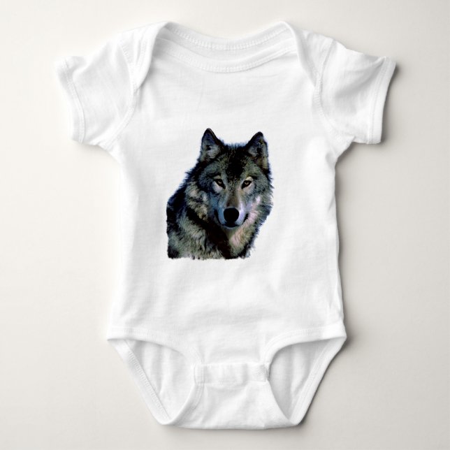 Wolf Baby Bodysuit (Front)