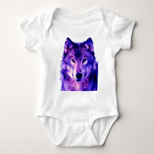 Wolf Baby Bodysuit (Front)
