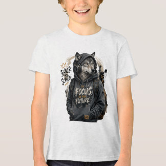 Wolf Back to School Streetwear Tri-Blend Shirt
