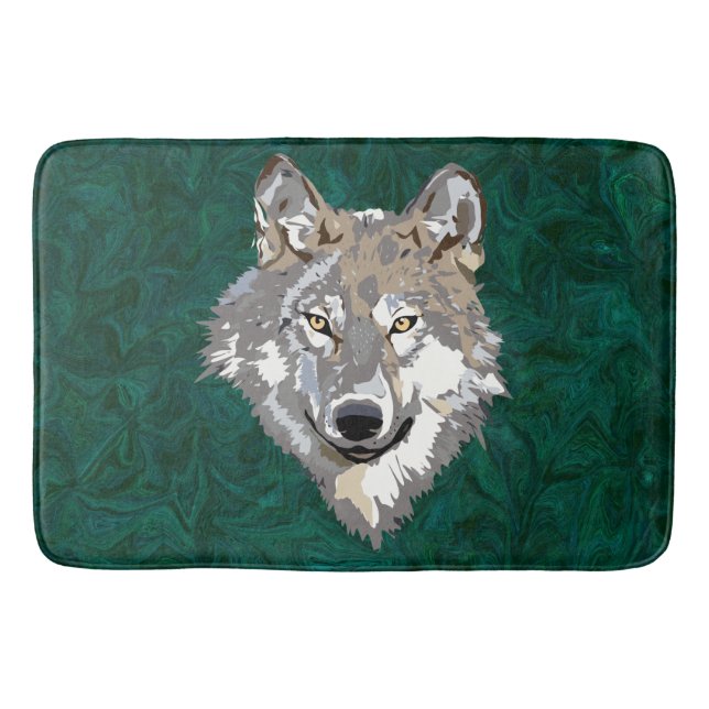 wolf bath mat (Front)