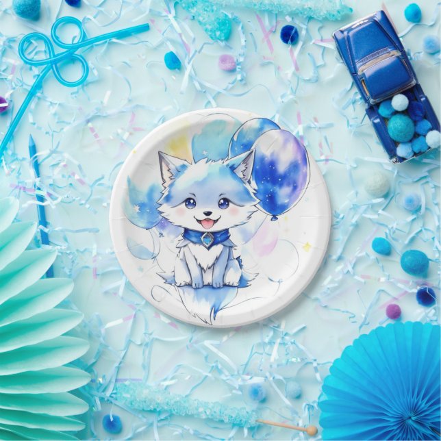 Wolf Birthday Paper Plate (Party)