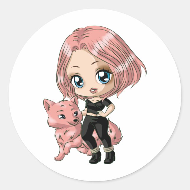 Wolf Born Chibi Stickers (Front)