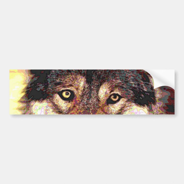 Wolf Bumper Sticker (Front)