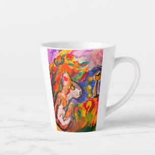 Wolf by night  latte mug