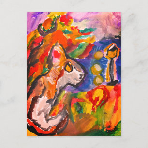 Wolf by night postcard