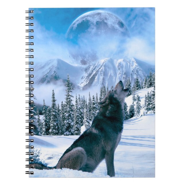 Wolf Call Spiral Notebook (Front)
