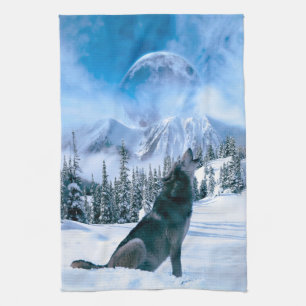 Wolf Call Tea Towel