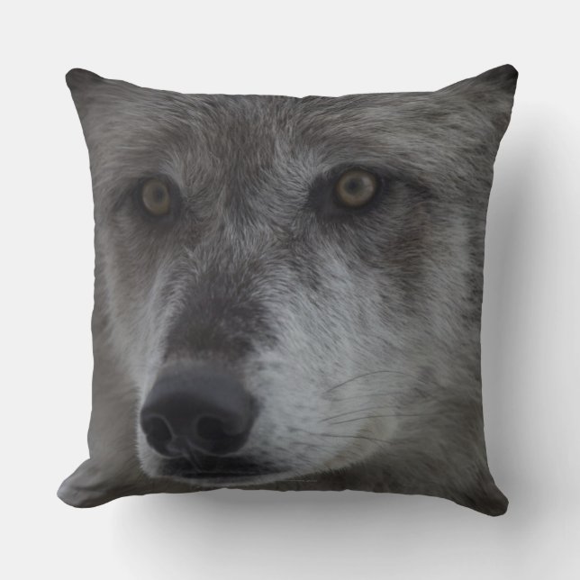Wolf (Canus lupus) from Yellowstone National Cushion (Front)