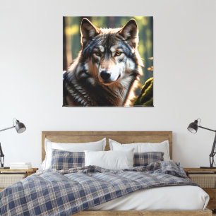 Wolf canvas print