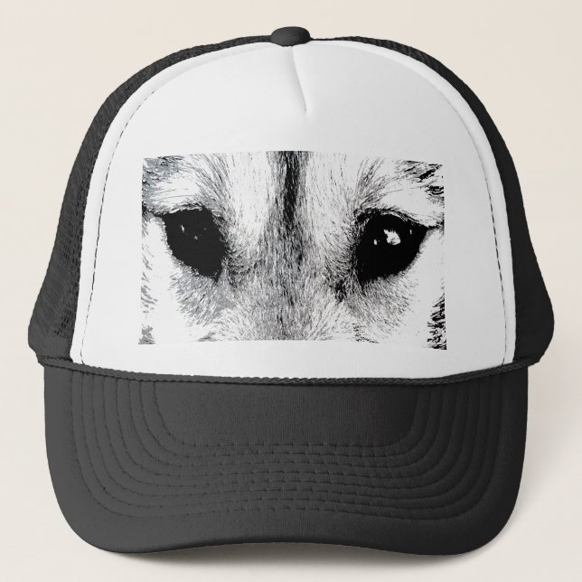Wolf Caps Sled Dog Cap Husky Wolf Pup Hats Gifts (Front)