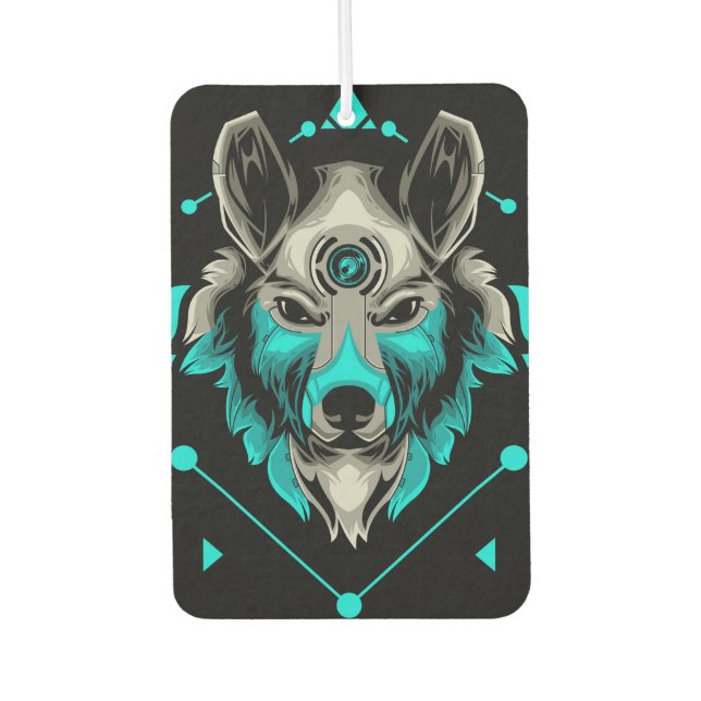 Wolf Car Air Freshener (Front)