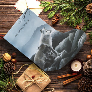 Wolf Castle Guards Small Christmas Stocking