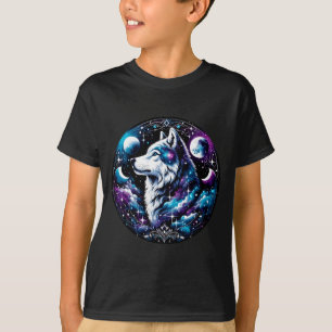 Wolf Celestial Dream Night Howling Moon Funny Wolv T-Shirt