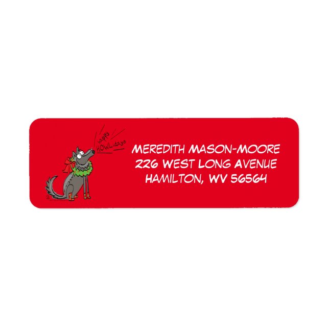 Wolf Christmas Funny Cute Kids (Front)