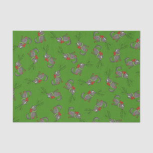 Wolf Christmas Funny Cute Kids Tissue Paper