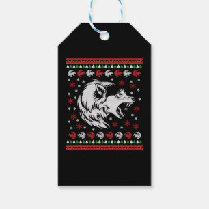Wolf Christmas  Gift Tags