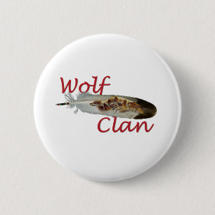 Wolf Clan 6 Cm Round Badge