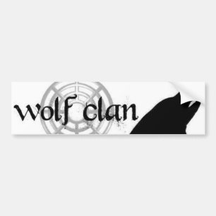 wolf clan bumpersticer bumper sticker