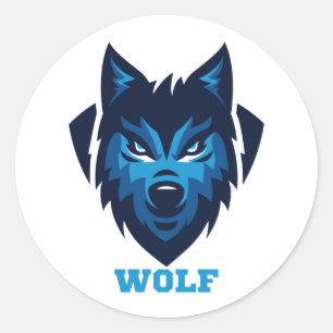 Wolf Classic Round Sticker
