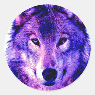 Wolf Classic Round Sticker