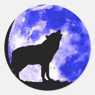 Wolf Classic Round Sticker