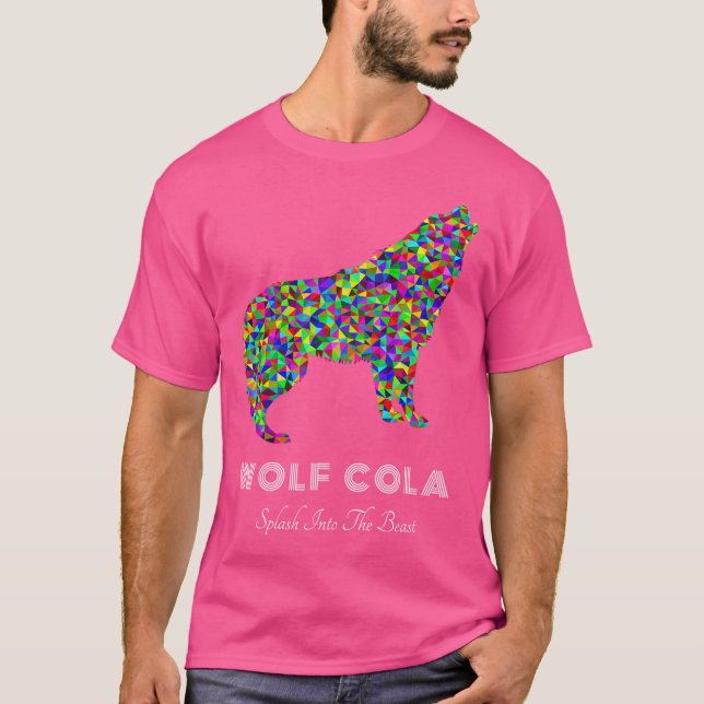 Wolf Cola Colourful Slogan T-Shirt (Front)
