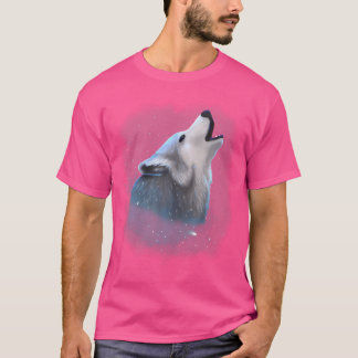 Wolf Cosmic Galaxy Celestial Outer Space Astronomy T-Shirt