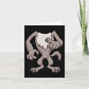 Wolf Costume For Halloween Werewolf Animal Cosplay Card
