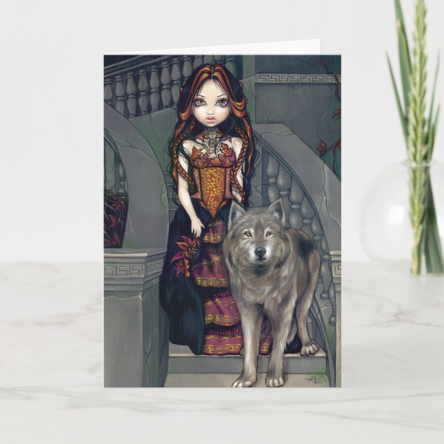"Wolf Countess" Greeting Card (Front)