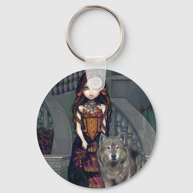"Wolf Countess" Keychain (Front)