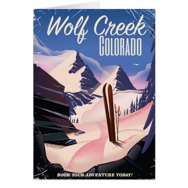 Wolf Creek Colorado Ski poster (Front)