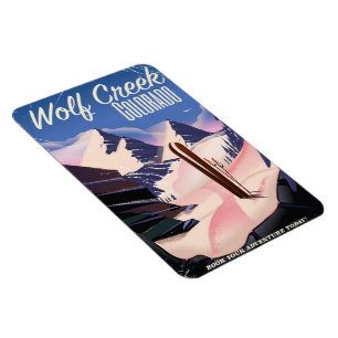 Wolf Creek Colorado Ski poster Magnet