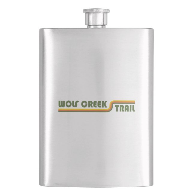 Wolf Creek Trail Dayton Ohio Hip Flask (Front)
