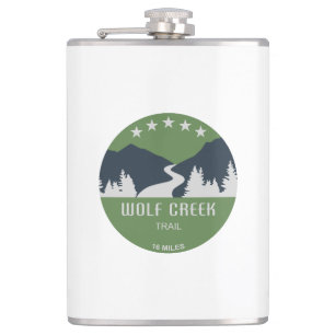 Wolf Creek Trail Dayton Ohio Hip Flask