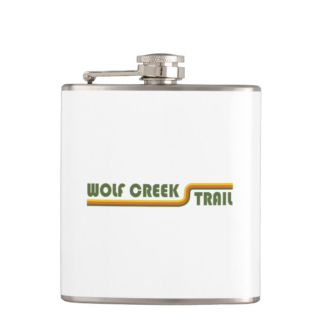 Wolf Creek Trail Dayton Ohio Hip Flask (Front)