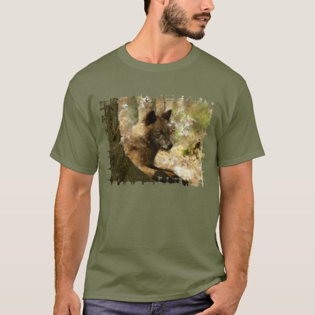 Wolf Cub Cute Animal Wolf-Lover T-Shirt (Front)