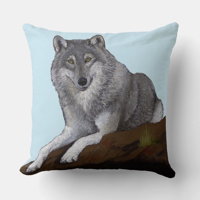Wolf Cushion (Front)