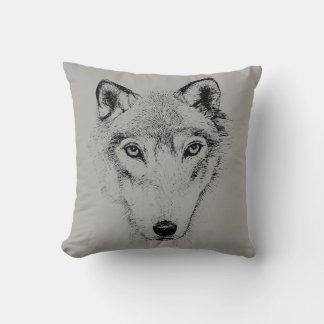 wolf cushion