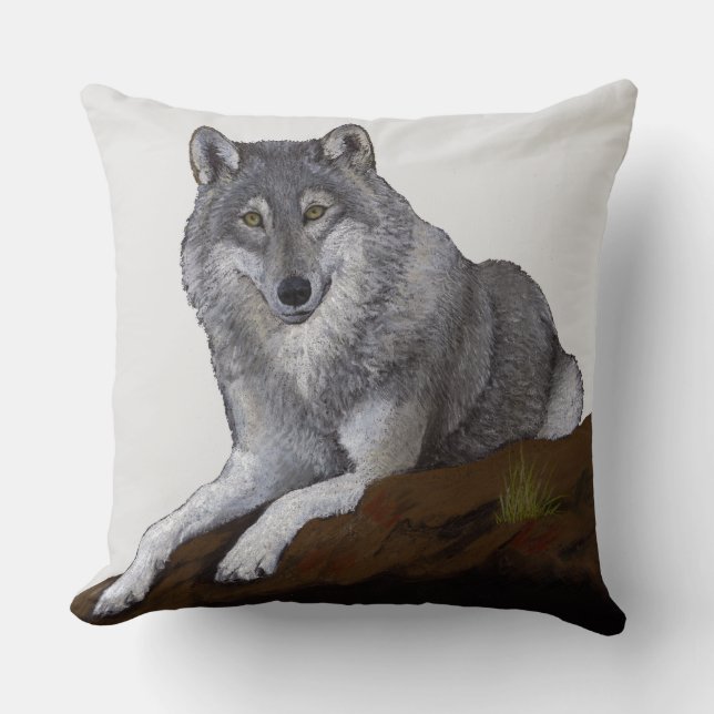 Wolf Cushion (Front)