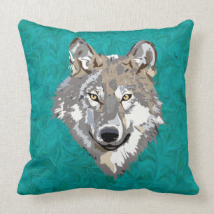 wolf cushion