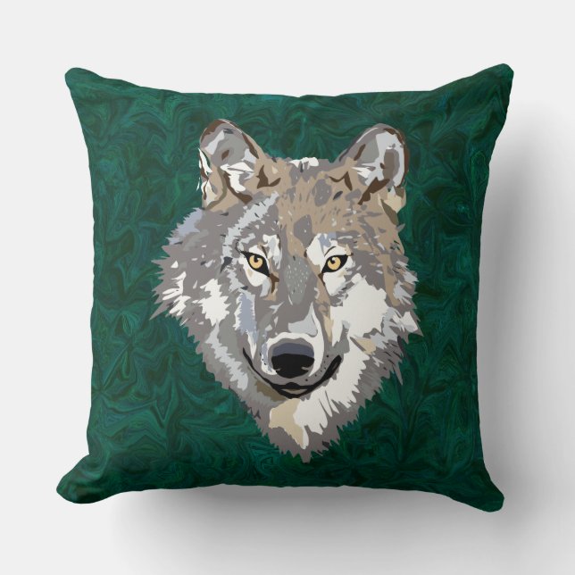 wolf cushion (Front)