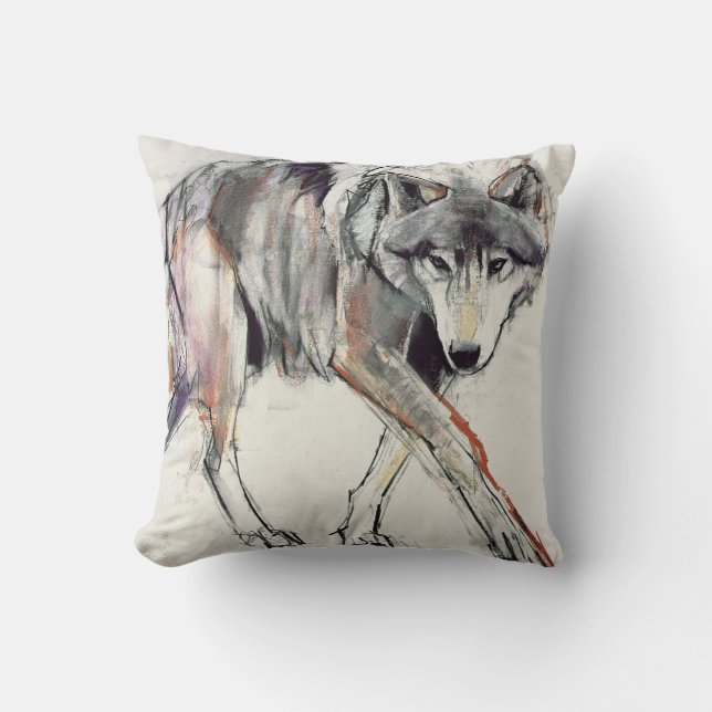 Wolf Cushion (Front)