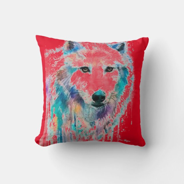 Wolf  cushion (Front)