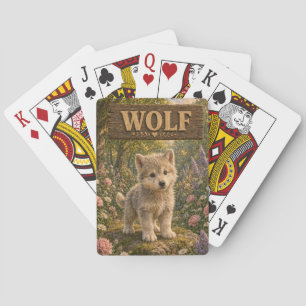 Wolf Cute Baby Storybook Nursery Animal Playing Cards